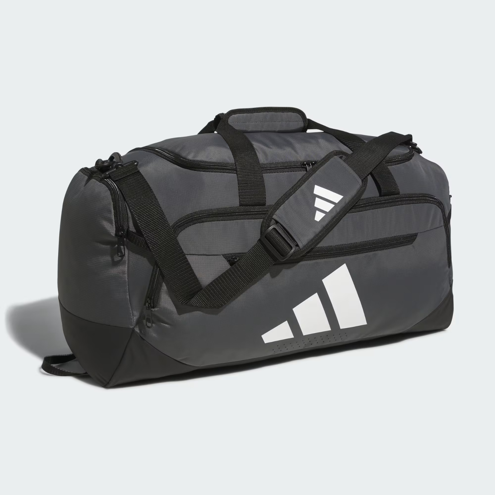 Adidas Defender 5 Duffel Bag Men’s OS Dark Gray Shoulder Strap Workout JAX1347