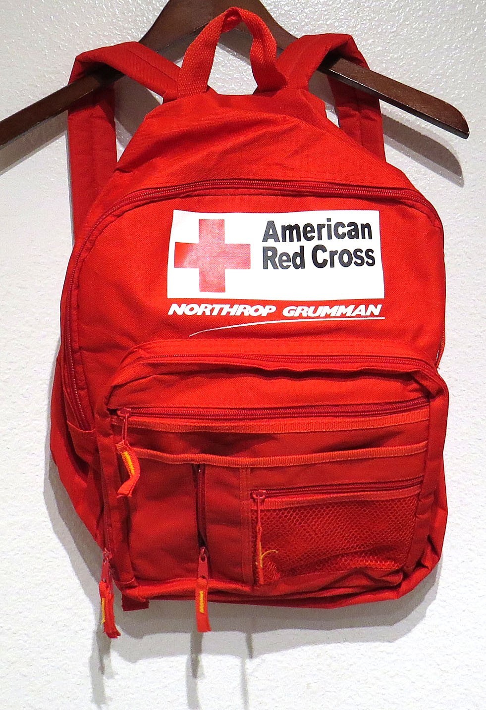 Northrop Grumman AMERICAN RED CROSS Backpack Adult Zip Adjust Strap