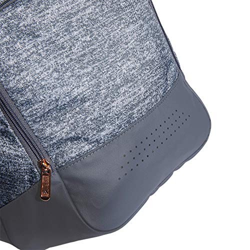 adidas Defender 4 Small Duffel Bag, Jersey Onix Grey/Rose Gold/Onix Grey