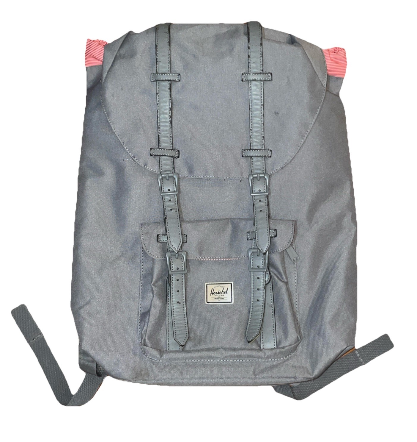Herschel Backpack Little America Laptop Backpack, Grey/Grey Synthetic Leather