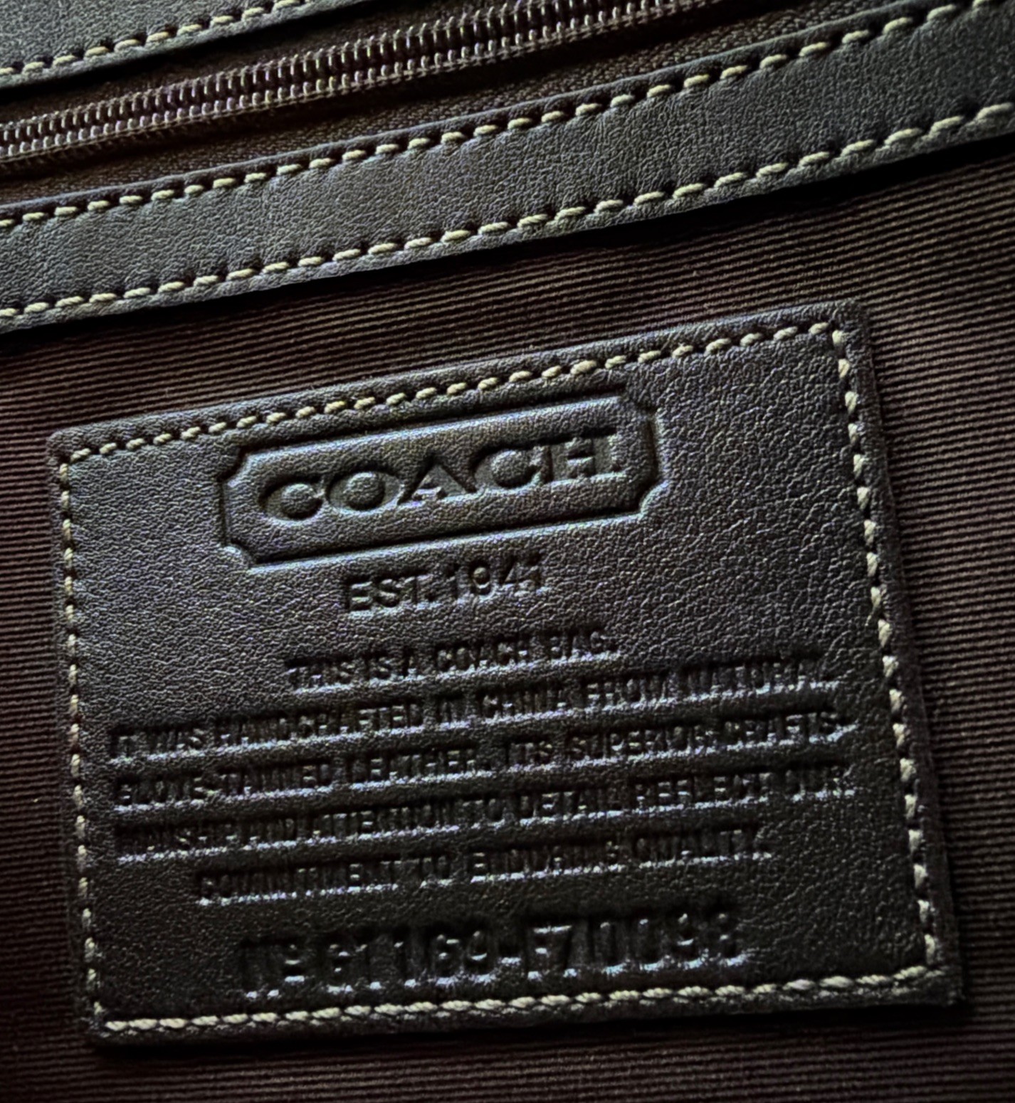 Coach Beekman Brown Leather Briefcase