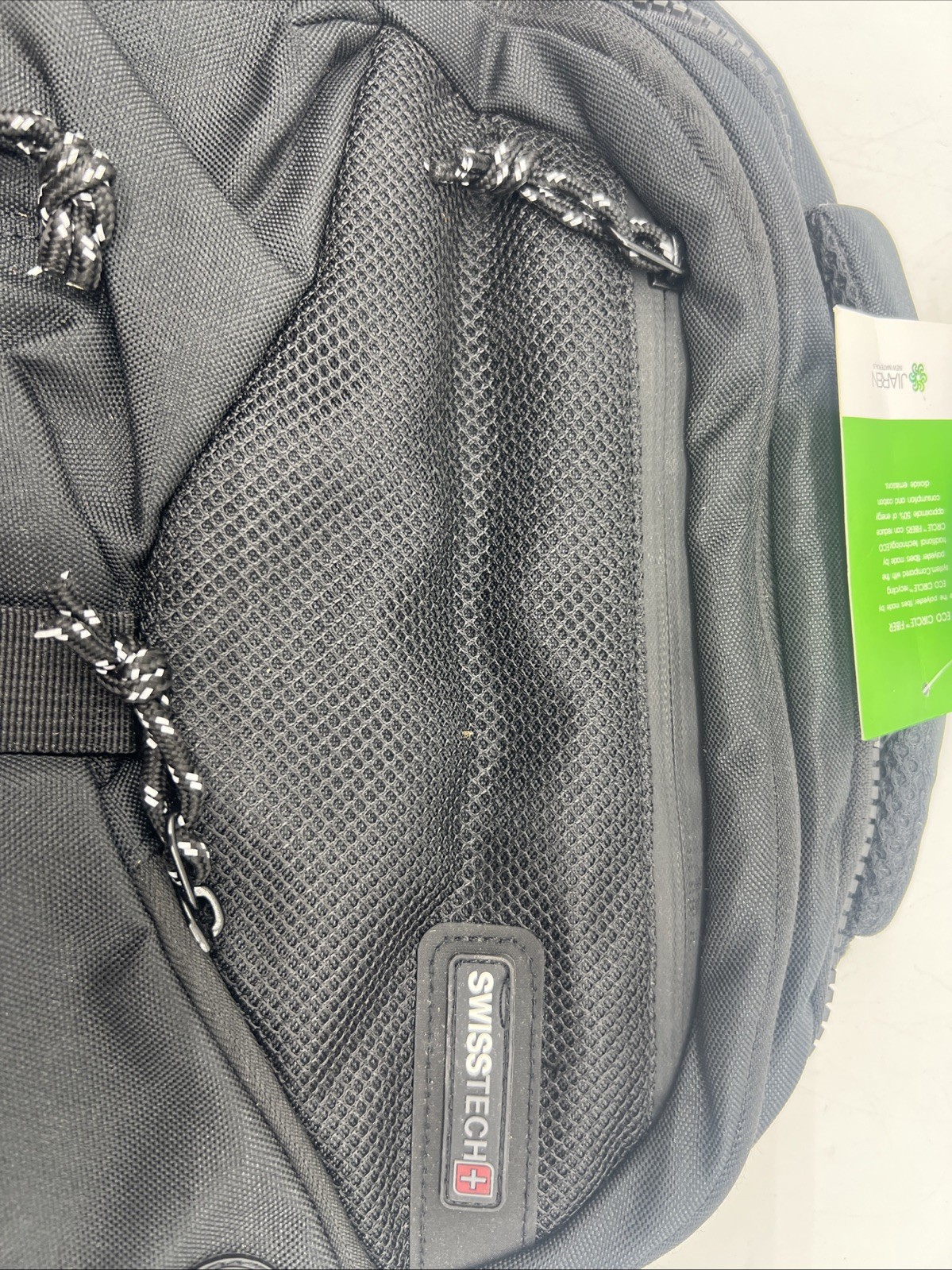 New Swiss Tech Appenzell Padded Backpack Black Laptop Sleeve Organize FreeS&H