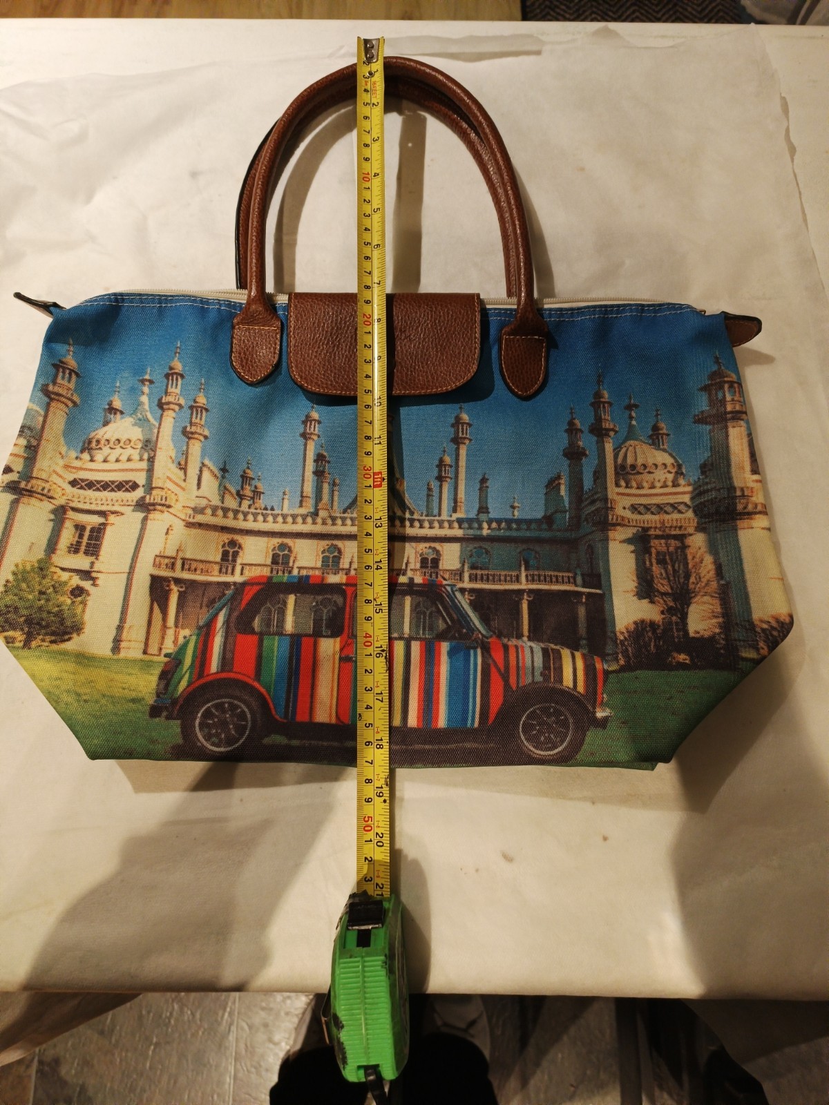 Paul Smith Mini Cooper Brighton Tote Bag Canvas Leather Shoulder Handbag Rare