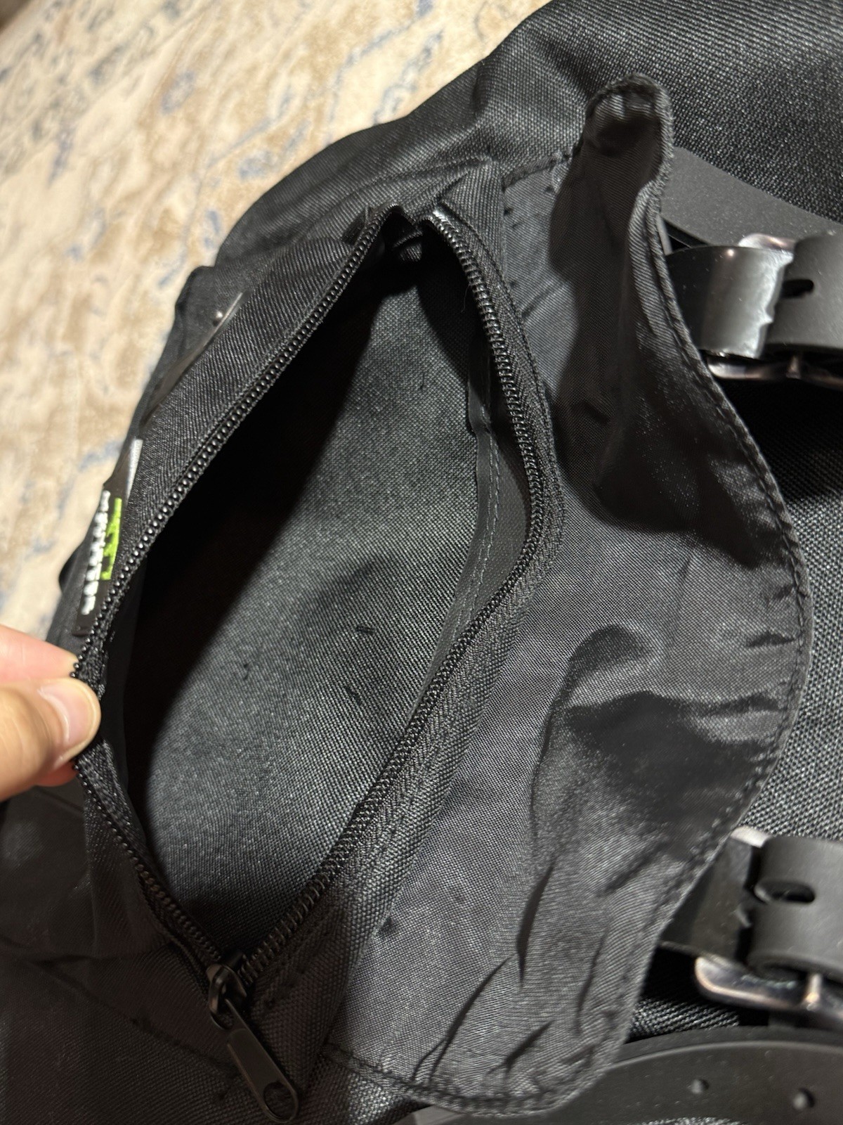 Monster Energy Black Rucksack Heritage Drawstring Buckle Strap Laptop Backpack