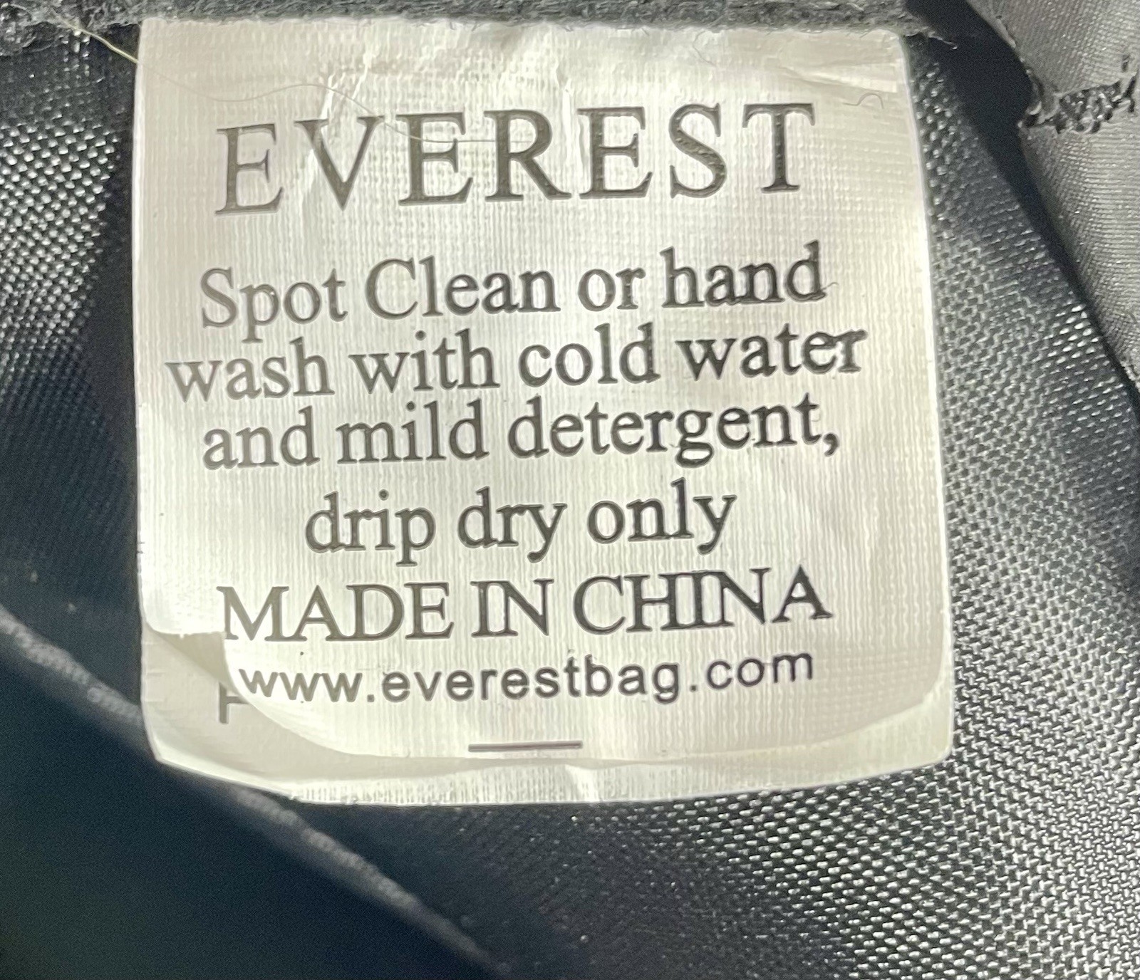 Everest Backpack Black 16″x12″x8″