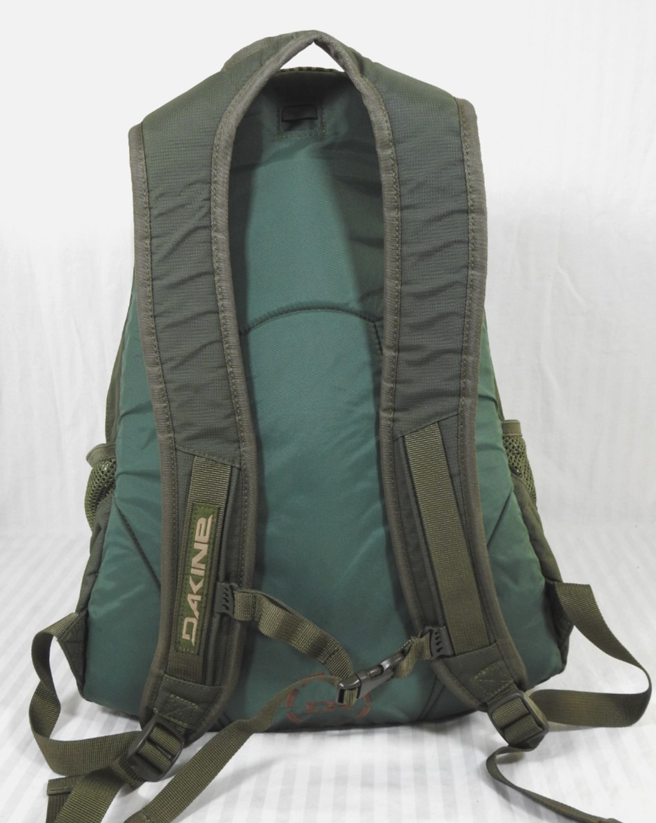 Dakine Olive Green & Tan Plaid Explorer Pack Laptop Backpack. #8130-050-27