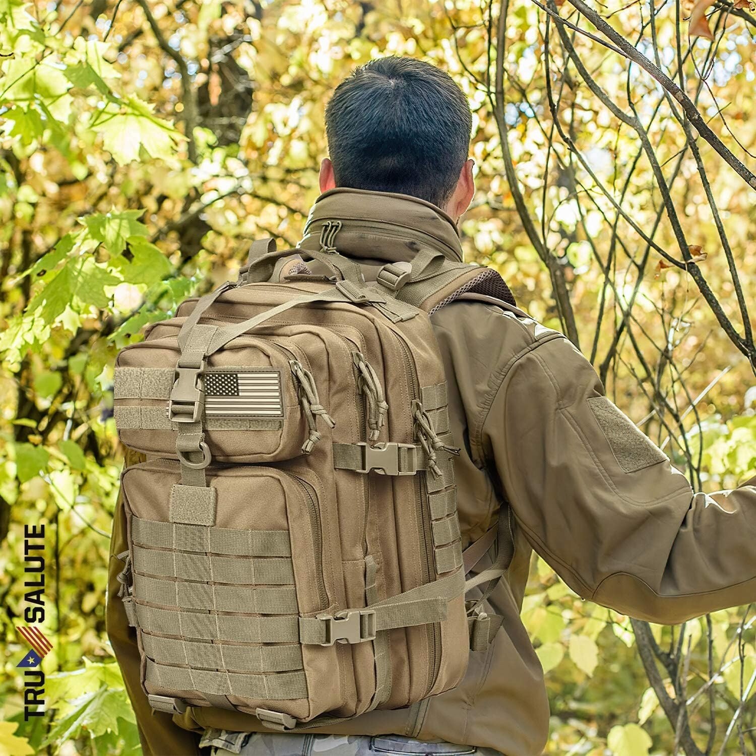 45L Military Tactical Backpack Large Army 3 Day Assault Pack Molle Bugout Bag US