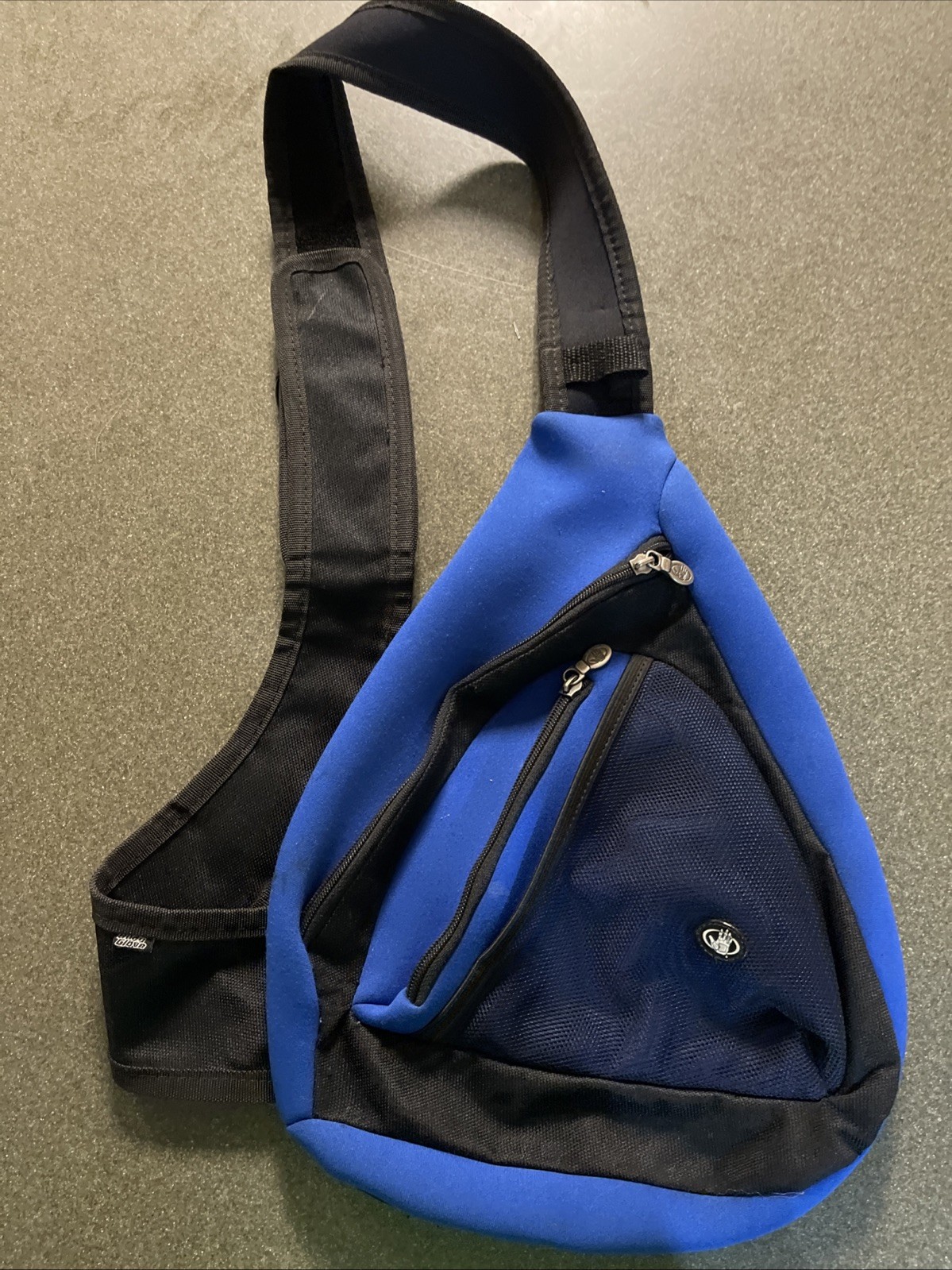 Ultra RARE VNTG 80s Body Glove NEOPRENE Sling Bag Blue Scuba Surf Gorpcore NICE!