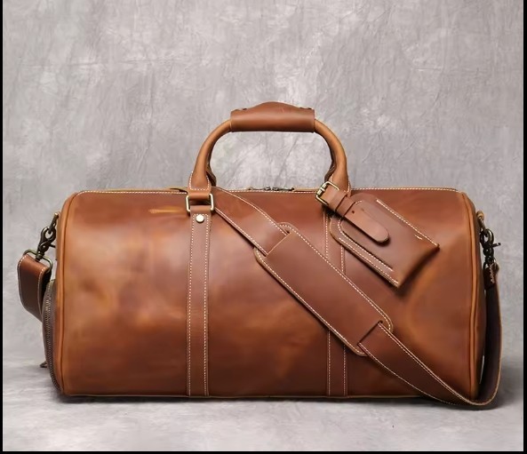 Mullis Mercantile Leather Duffle Bag (22in)