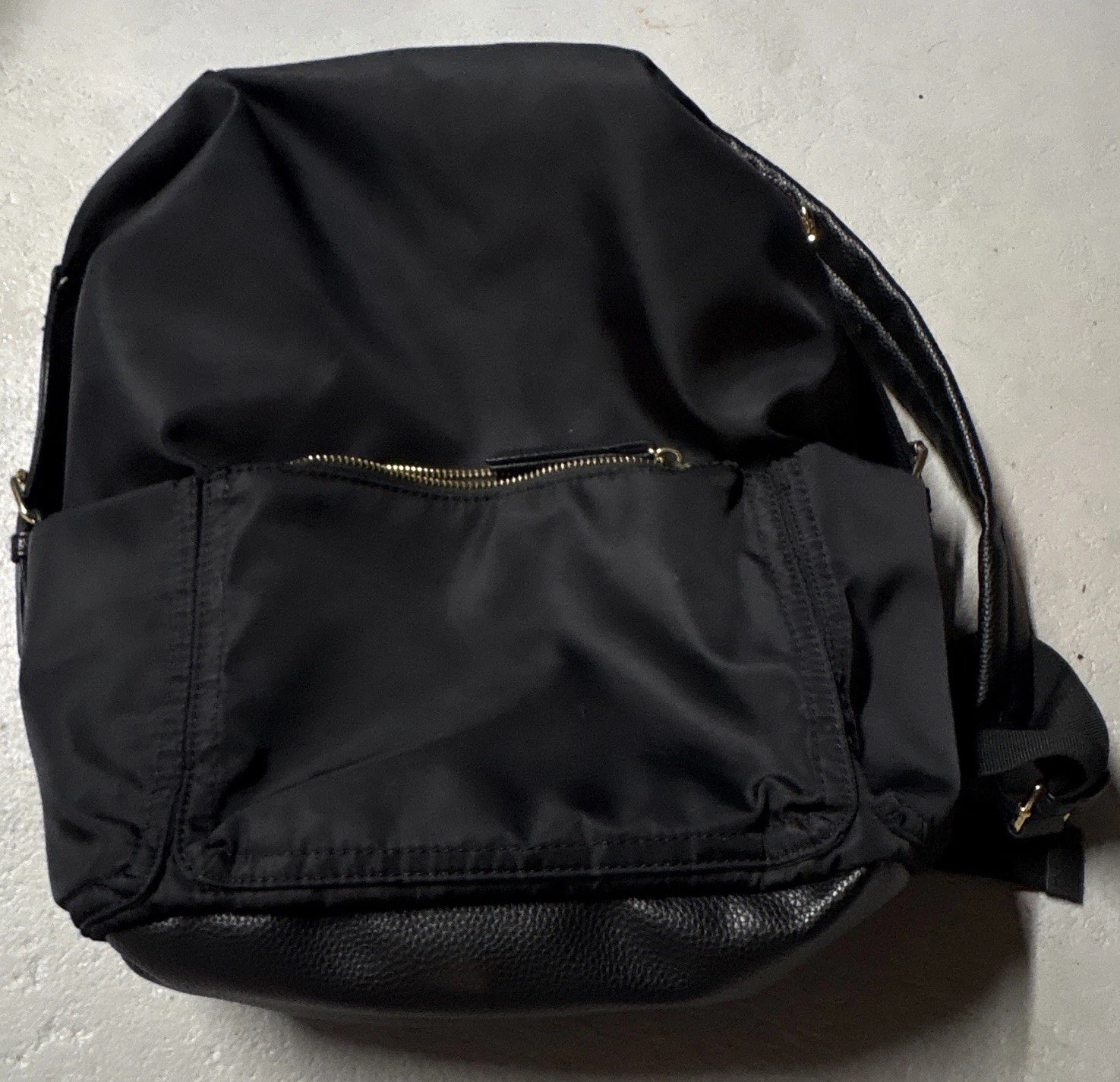 Tommy Bahama Black Backpack Zip Closure Adjustable Straps Unisex Adults