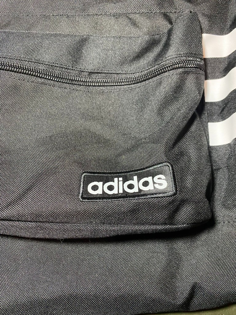 Adidas Thick Canvas Drawstring Bag – Black
