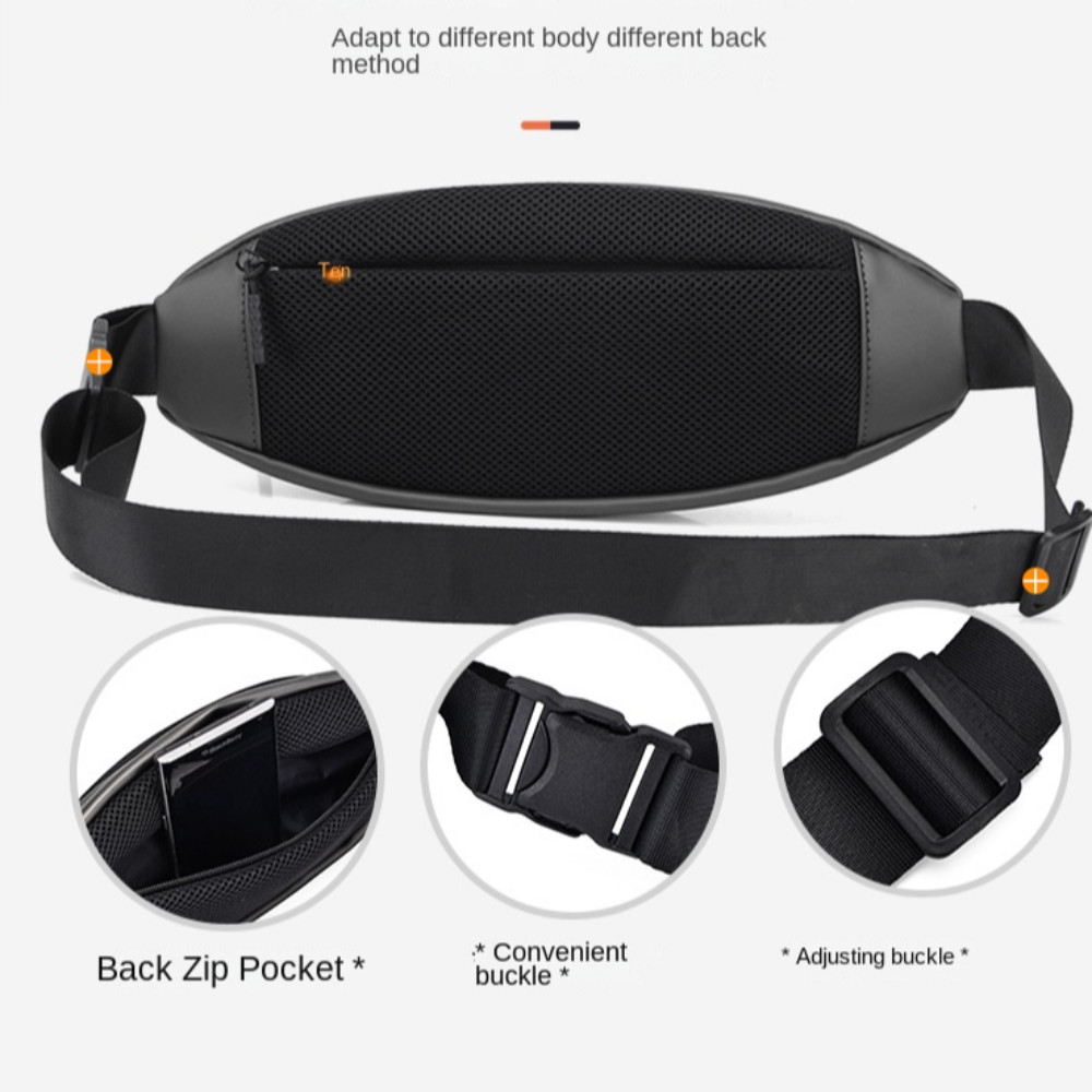 Waterproof Crossbody Sling Bag Transparent Fanny Pack Men’s Chest Bag Unisex