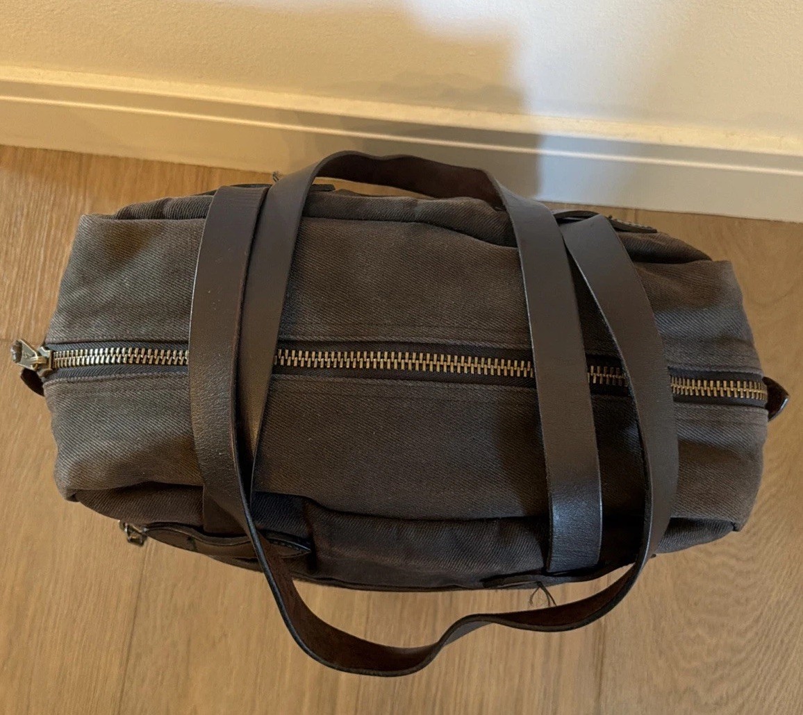 Vintage Filson 70048 Black Rugged Twill Tote Bag | Made in USA | Rare Sample