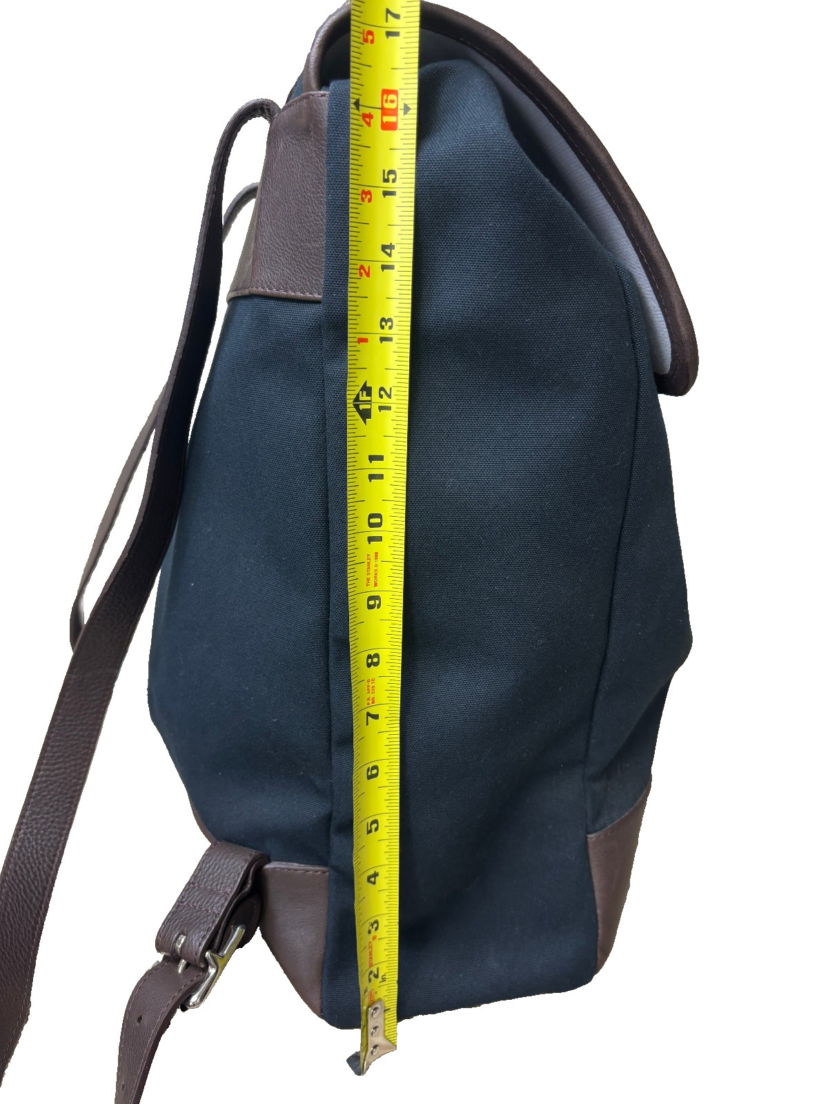 $355 New Daines & Hathaway Ventile Canvas Leather Backpack Navy Ventile DUFFLE