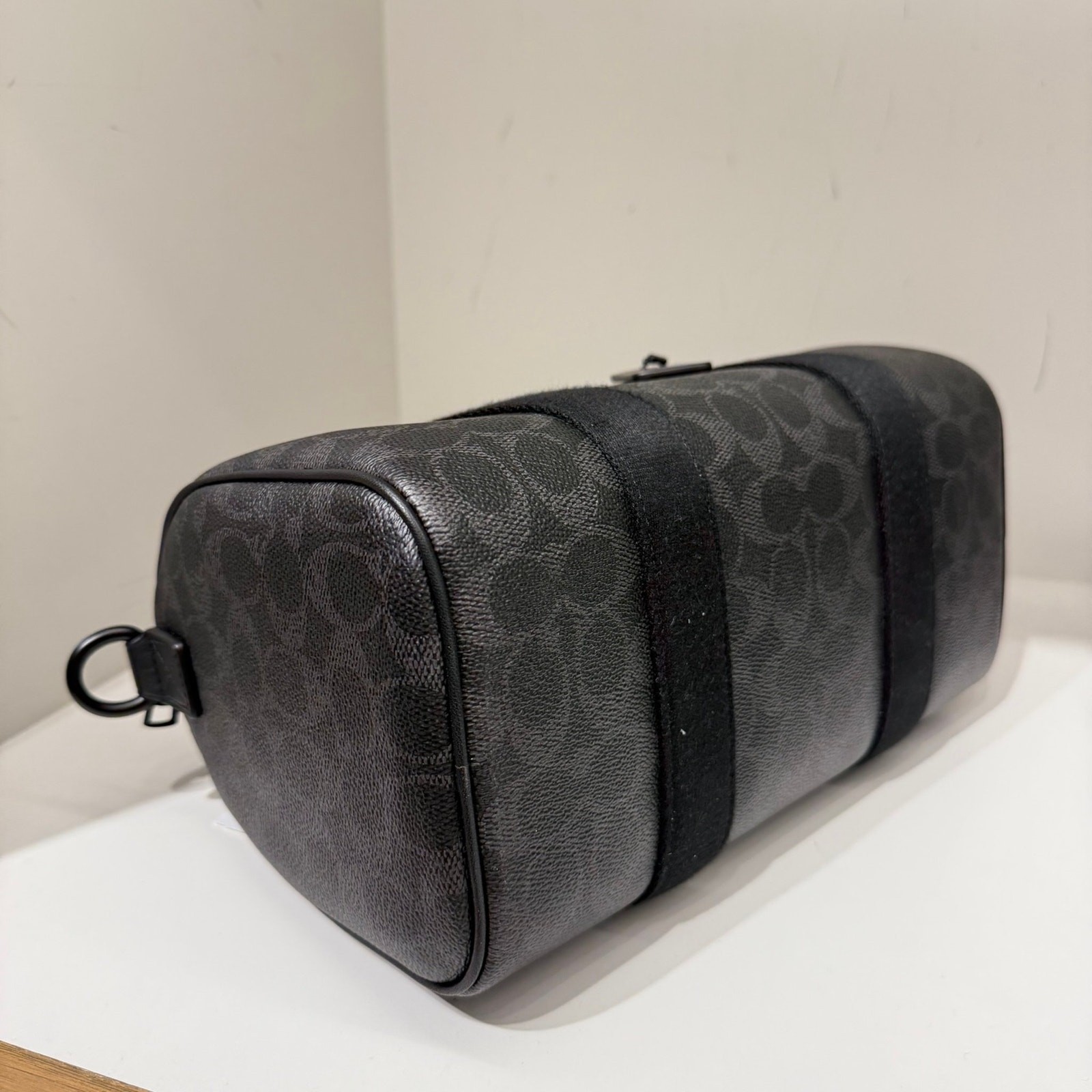 Coach Explorer Duffle Bag 28 Signature Canvas CET22 Matte Black/Black Signature