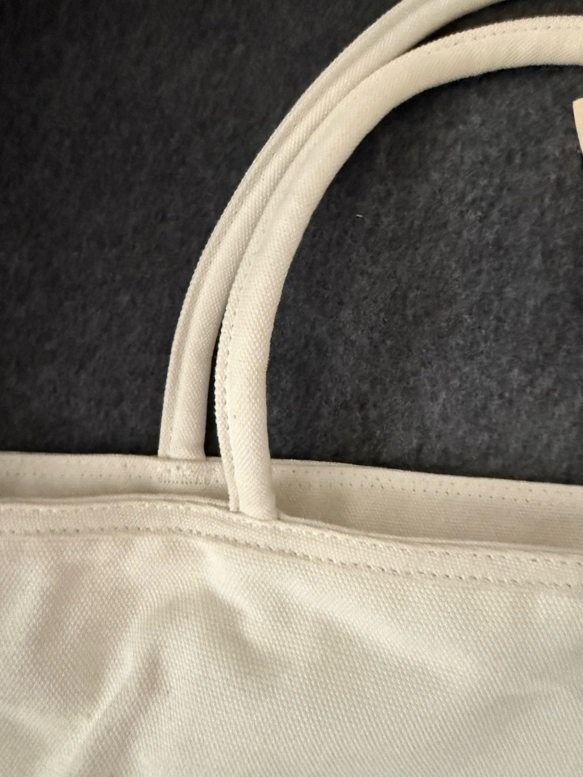 MUJI Canvas Tote Bag Large Off-White Heavyweight Cotton NWT Japan Exclusive