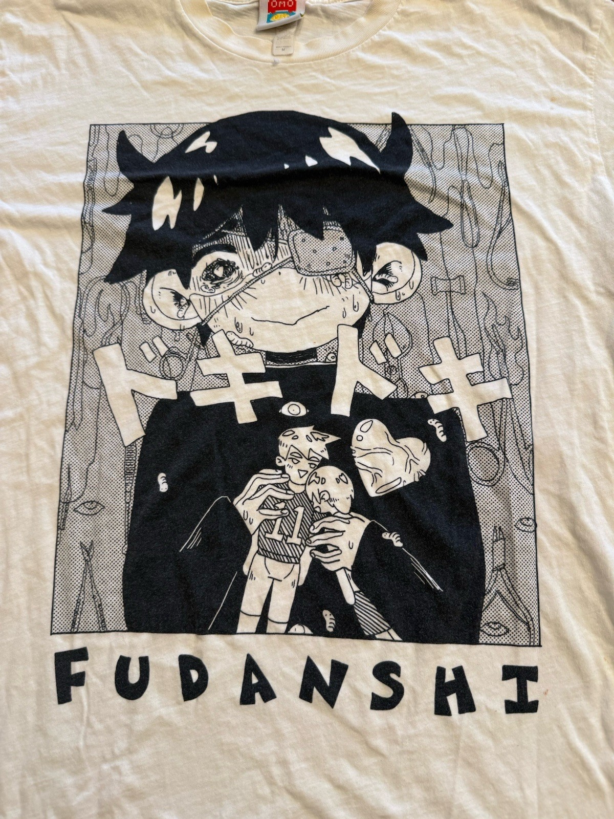 OMOCAT Fudanshi Anime T-Shirt Size Medium