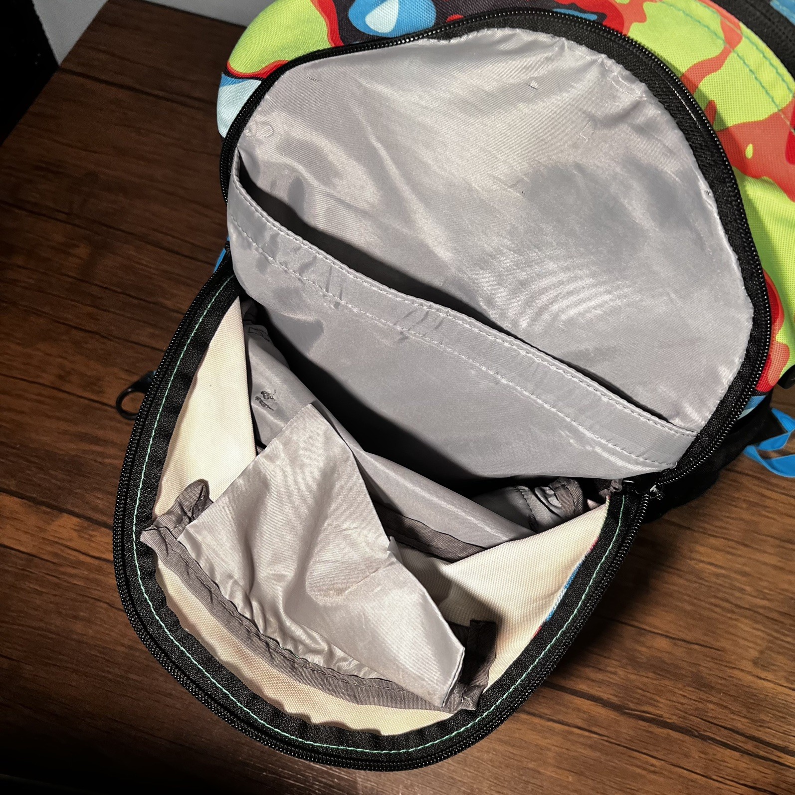 High Sierra Backpack Rare Multi-Color Compartment Zip Bookbag