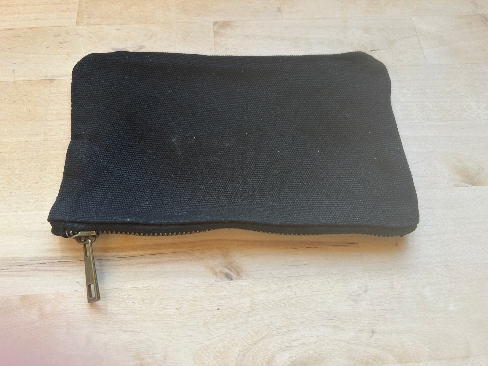 Fabric Canvas Pouches with Zipper Black, Blue- 12″x8″ (Qty 2) – 7″x4″ (Qty 2)