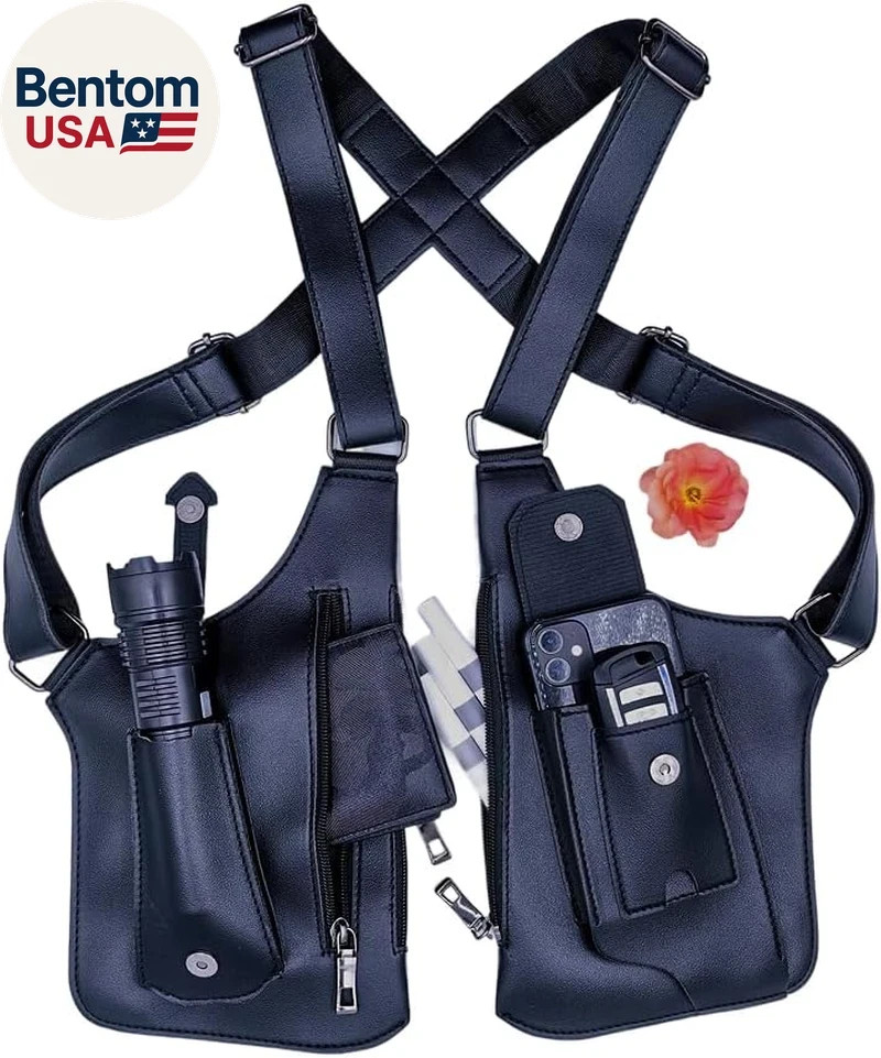 Underarm Anti-Theft Bag, Hidden Shoulder Holster, Double Storage Pouch, Phone Wa