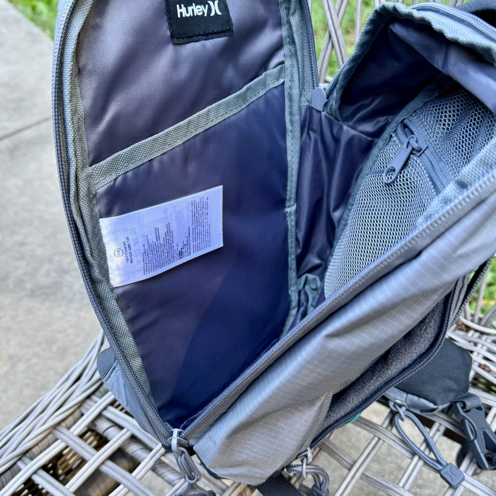Hurley Tech Terrain Sling Bag Gray