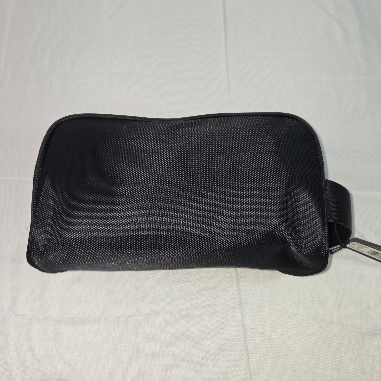 NWT Tommy Hilfiger Black Red/white Stripe Travel Toiletry Bag. Unisex