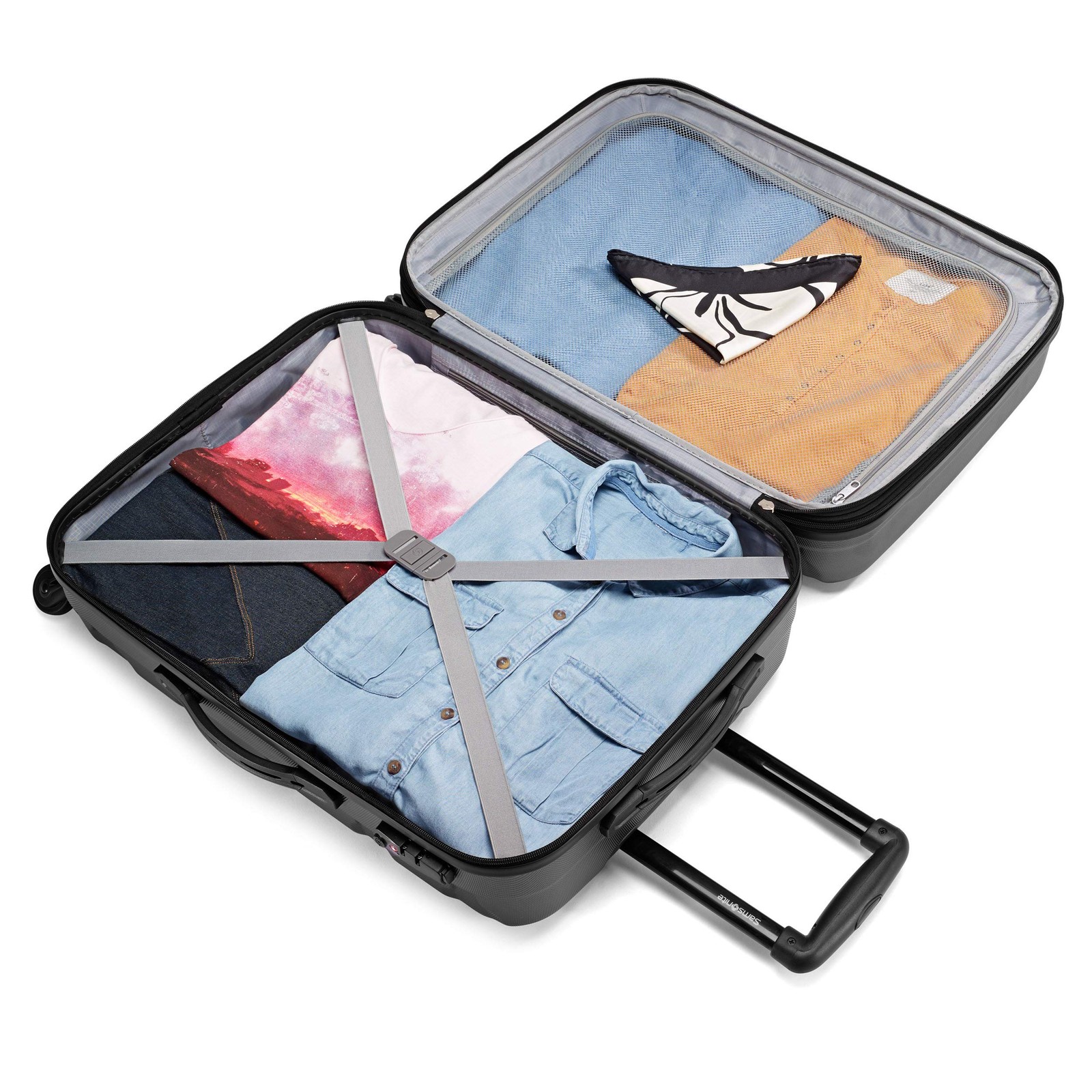 Samsonite Omni Pc Hardside Expandable Luggage with Spinner Wheels 20 Inch U38
