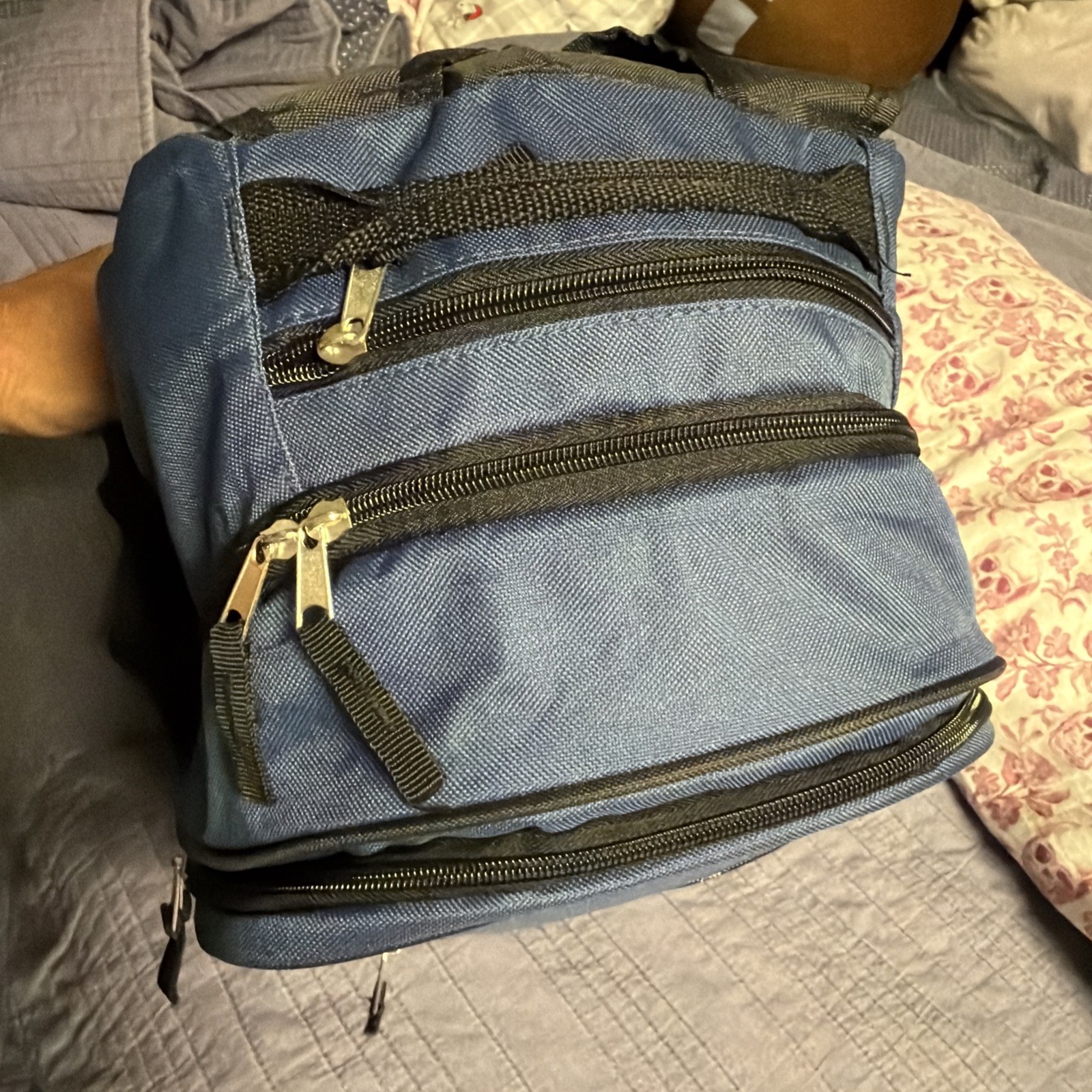 Universal Studios Backpack Adult Full Size Back Lot Employee Gift Blue Canvas