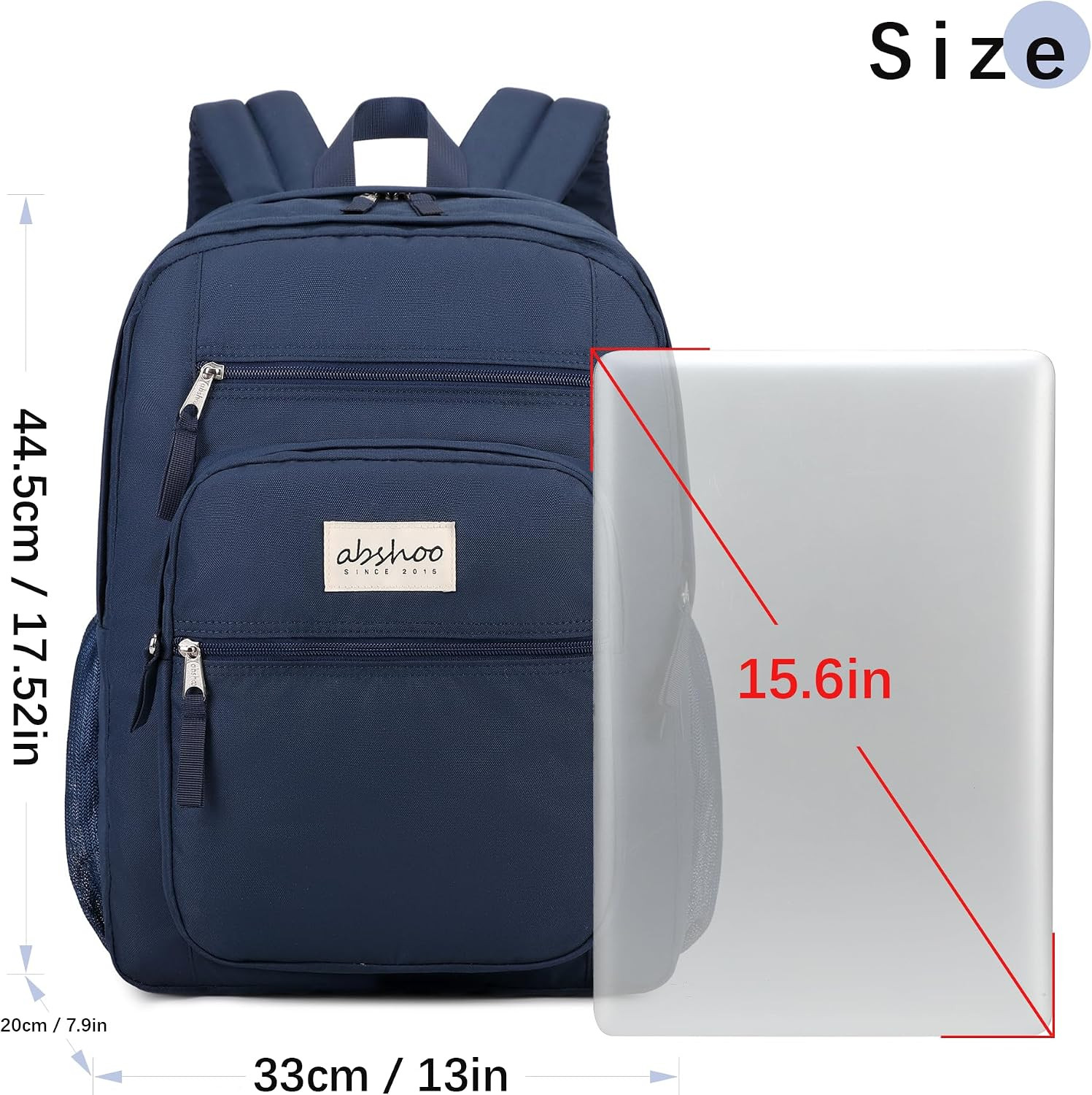 34L Big Student Backpack for School Water Resistant Lightweight College Bookbag
