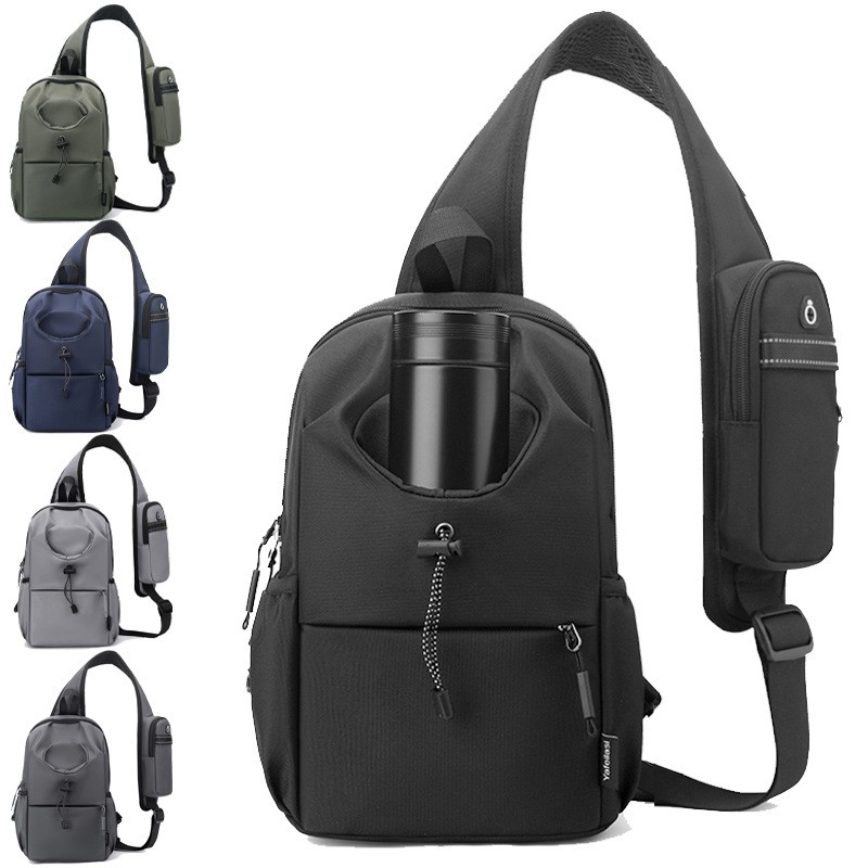 Men’s Oxford Cloth Splash-proof Shoulder Crossbody Chest Bag