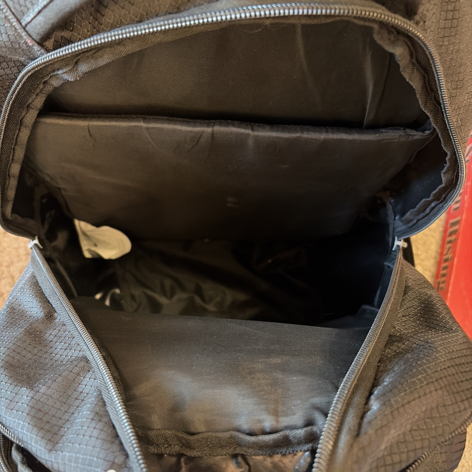 Champion Black Backpack, Laptop Pocket, carry on, school, GUC
