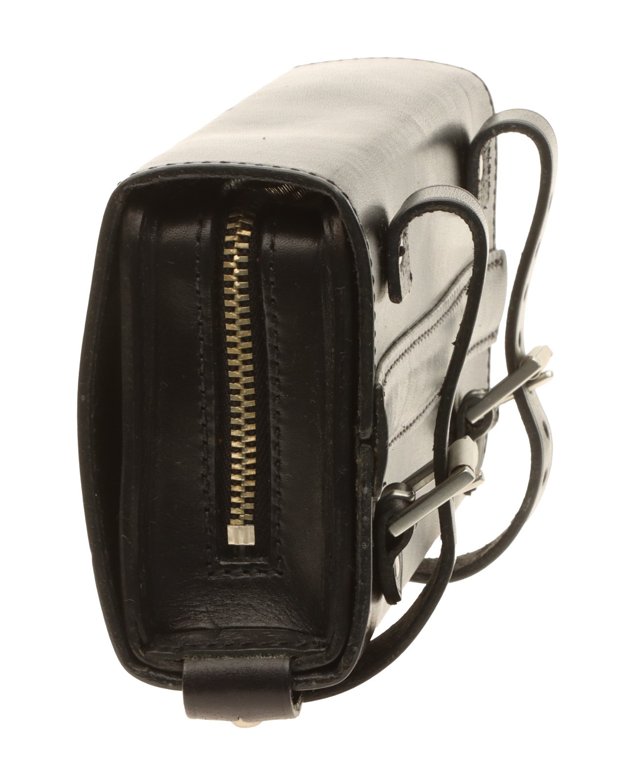 Brooks D-Shaped Saddle Bag 0.75L Black Leather NEW NOS NIB