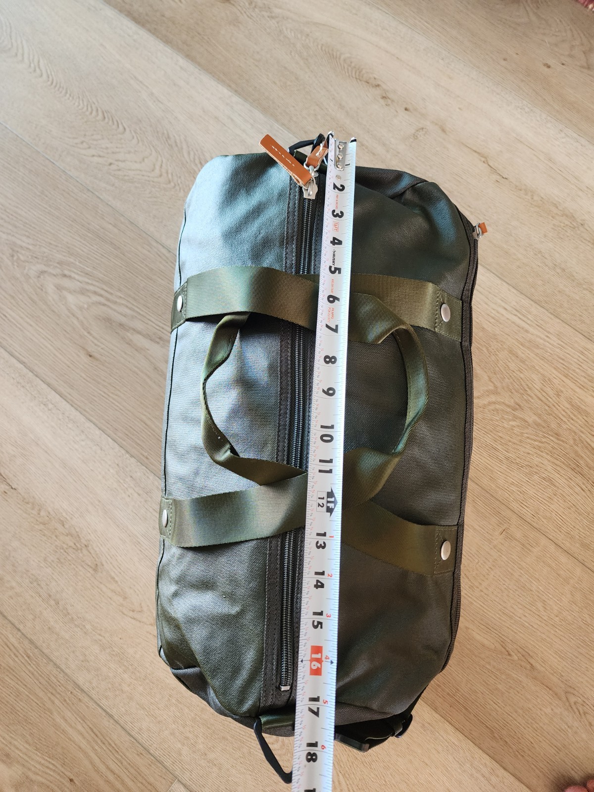 Fred Perry Men’s Duffle Bag Classic Vintage Army Green Shoulder Retro Gym Waxed