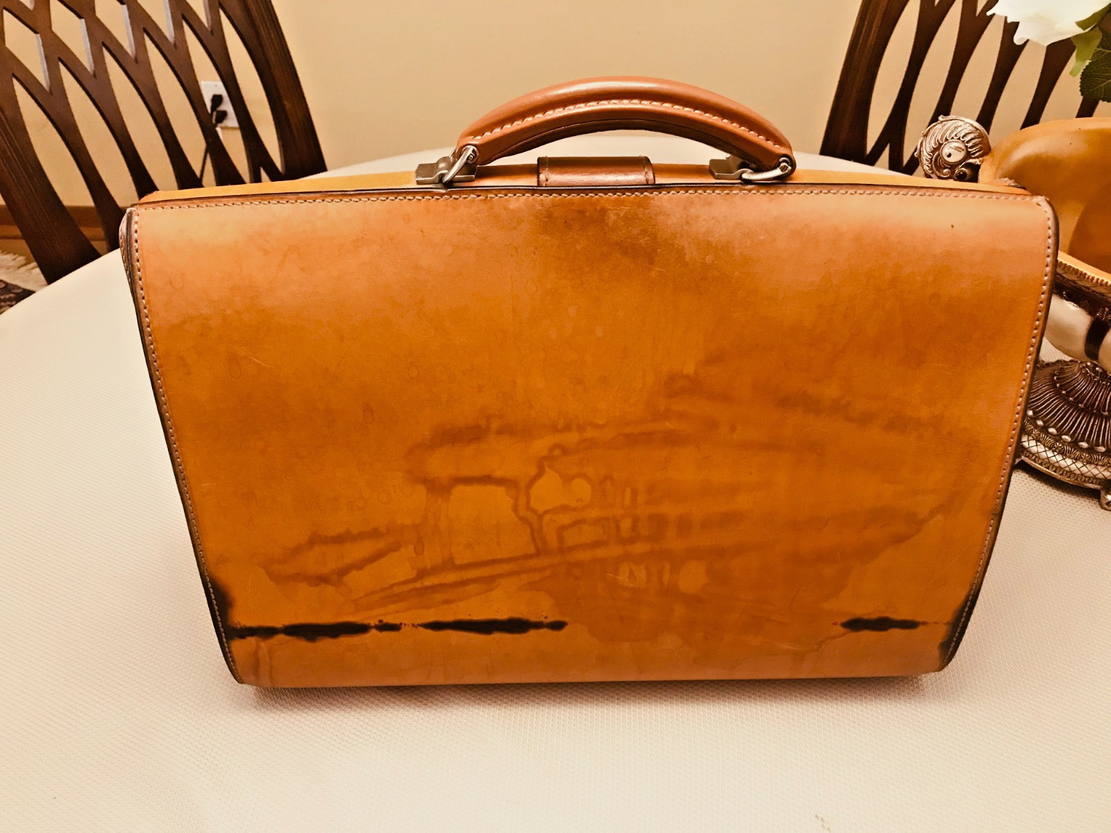 TANNER KROLLE “Bailey’s Case” Bridle Leather Briefcase / Lawyer Bag – ENGLAND