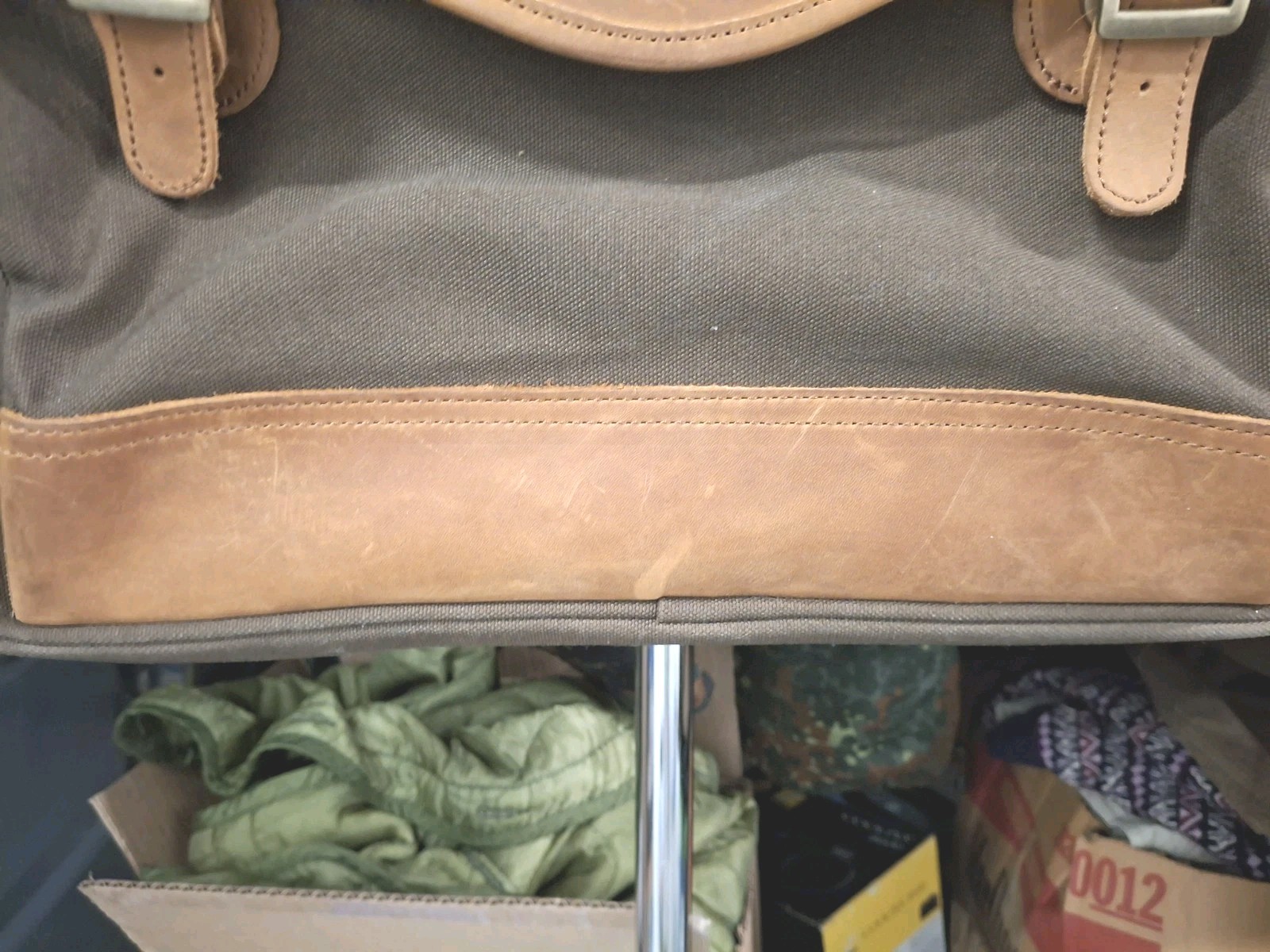 Cabelas Leather & Canvas Carry-On/Briefcase, Never Used, With Tags