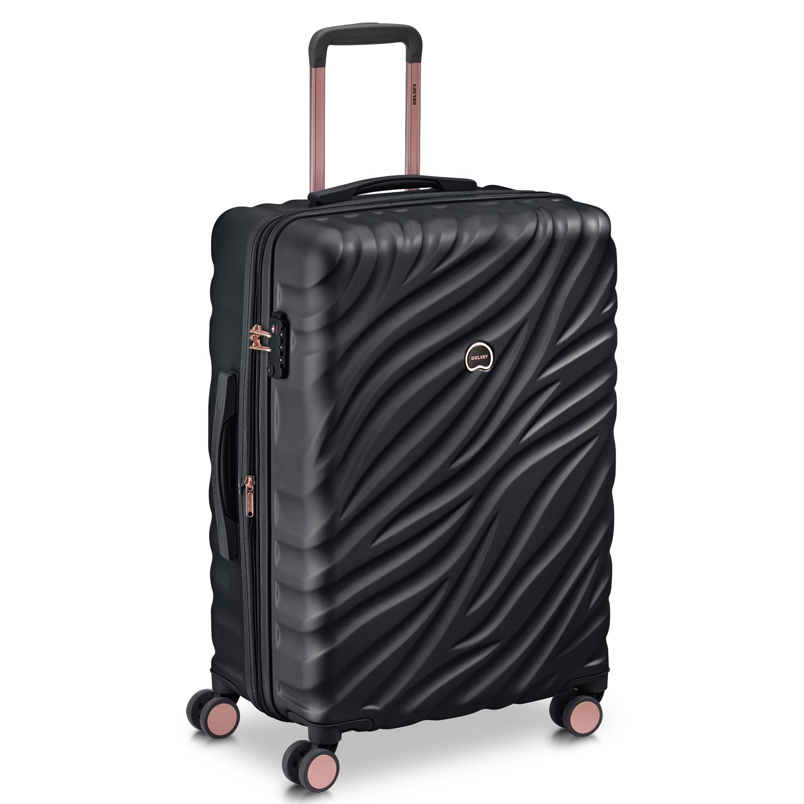 Delsey Alexis Lightweight Luggage, 4-Wheel Spinners Hardshell Suitcase, 25 In U4