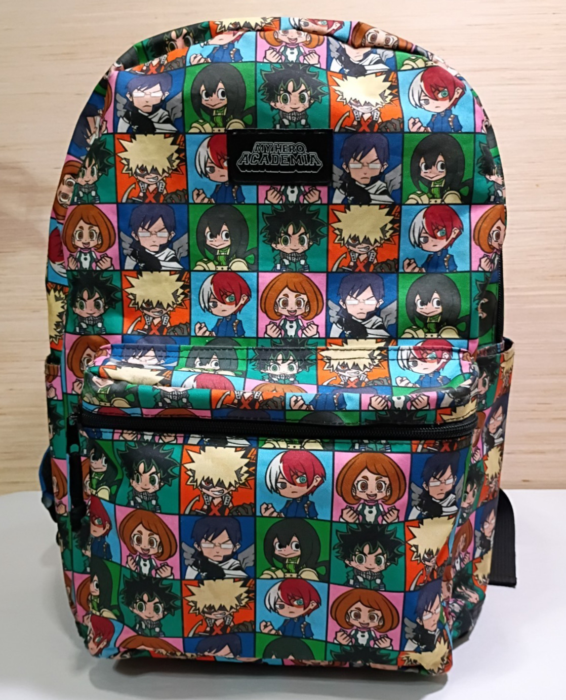 My Hero Academia Backpack All Over Character Block Print School Bag Anime