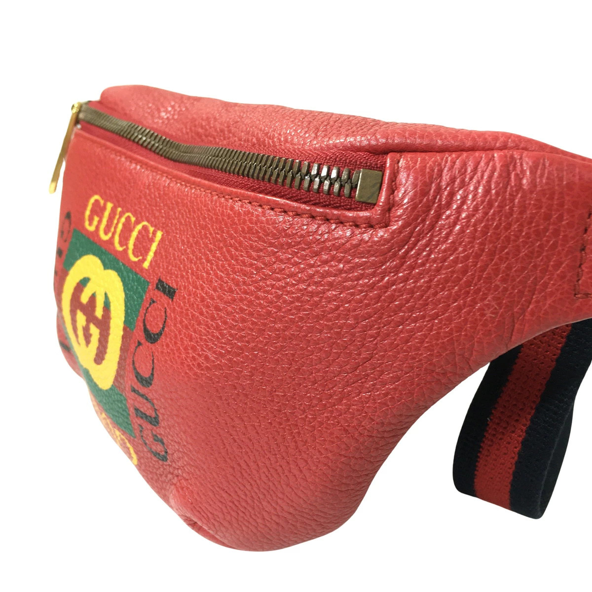 Gucci Belt Bag Web Sherry Line Print Small Red 527792 A0