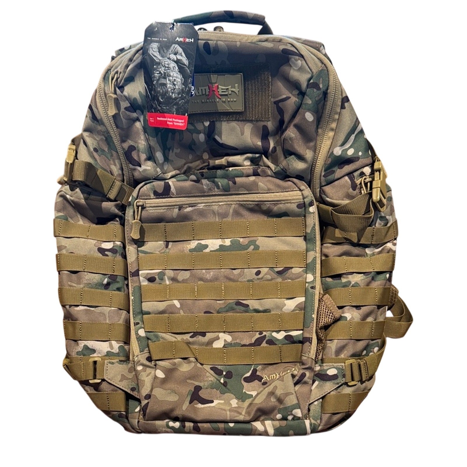 AmHEN | Multicam Tactical Backpack | 32 L | Military MOLLE Camo Bag | NWT
