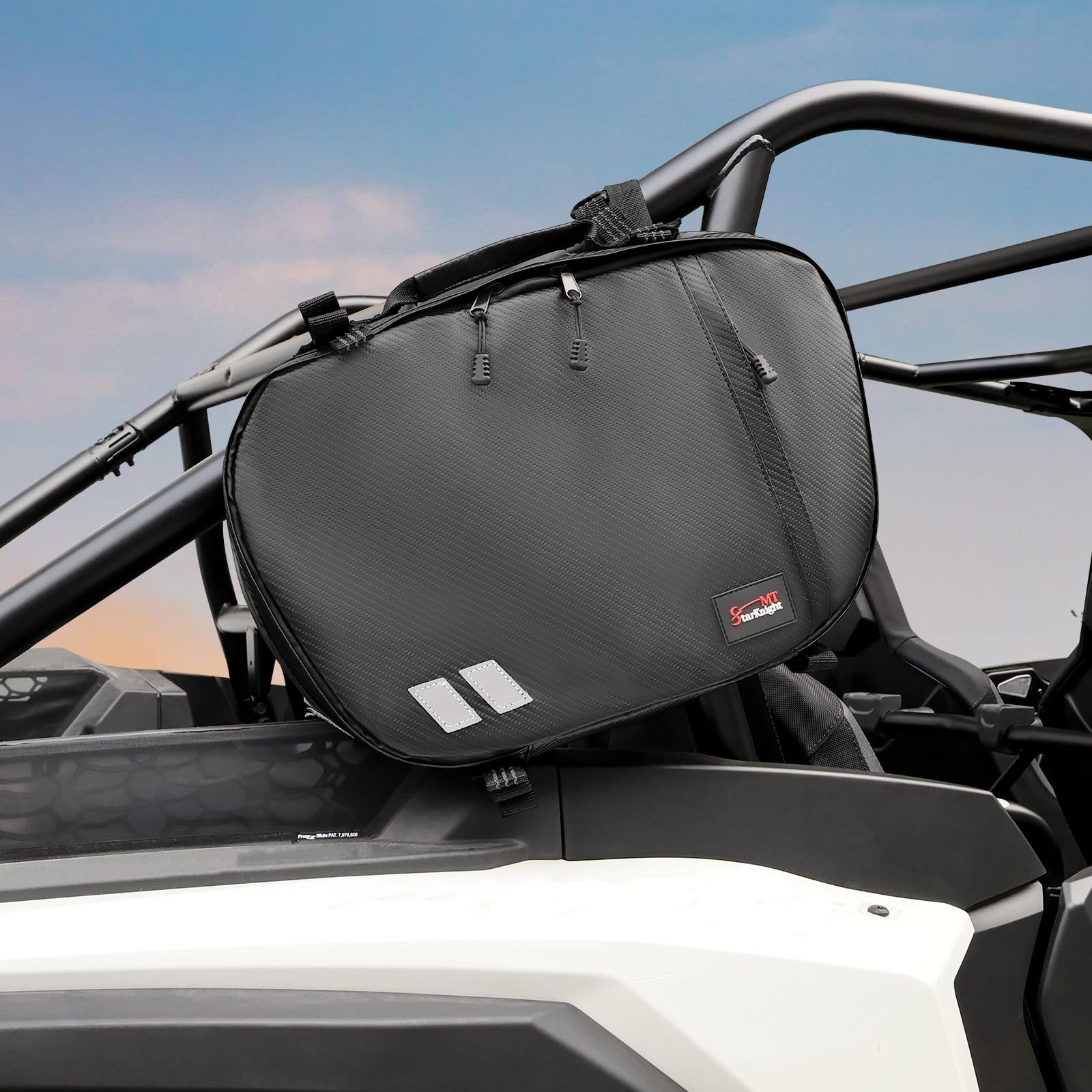UTV Belt Bag, Universal Water Resistant SXS Roll Bar Standard Cage Storage To…