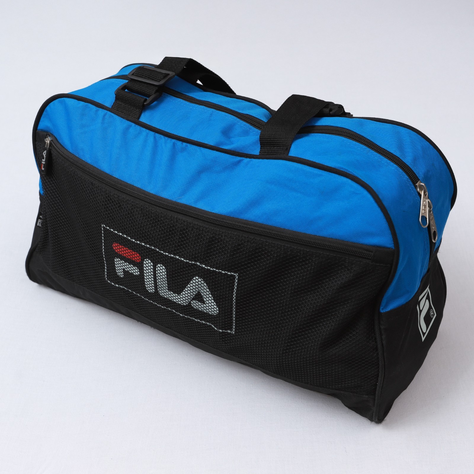 VTG FILA Blue Black Duffle Polyester Bag