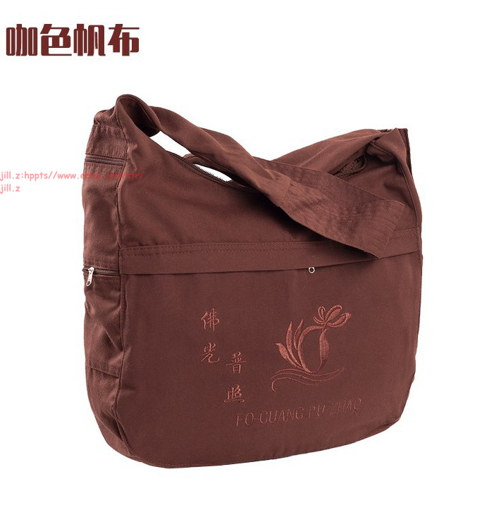 Unisex Canvas buddhist shaolin monk zen bags Buddha package lay meditation bags
