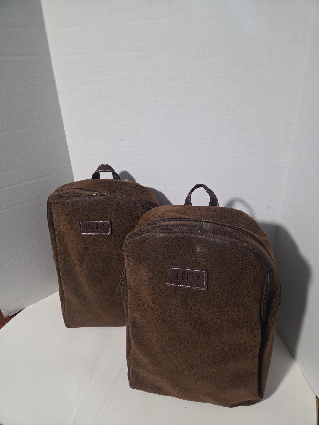 2 Synthetic Leather Backpacks