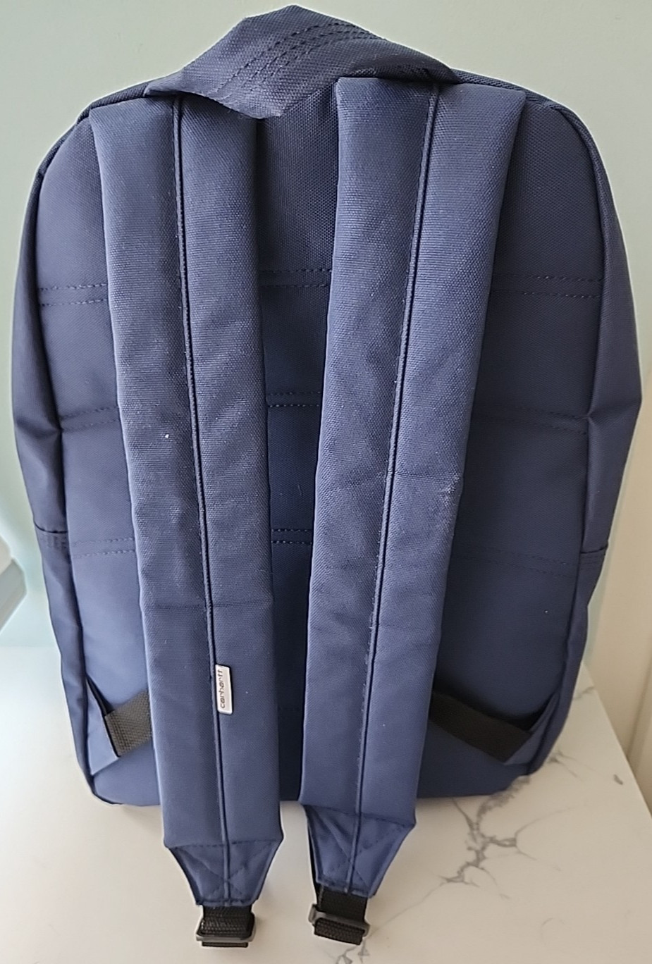 Carhartt Navy Blue Trade Series Basic Backpack GenSend Co Bag EUC 21 Liters