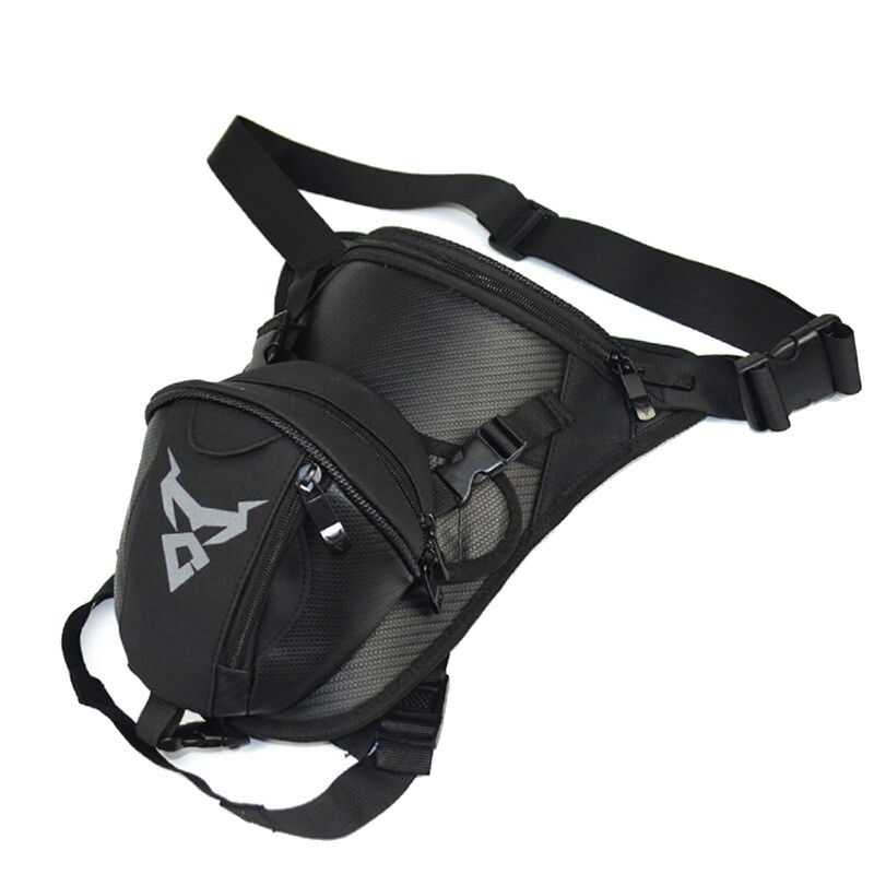 Men Oxford Hip Drop Belt Bum Fanny Waist Pack Sports Motorcycle Rider Leg Bag