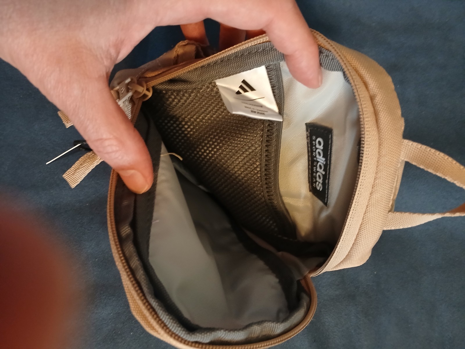 Adidas Prime Mini Sling Crossbody Beige Fanny Waist Pack Bag NEW