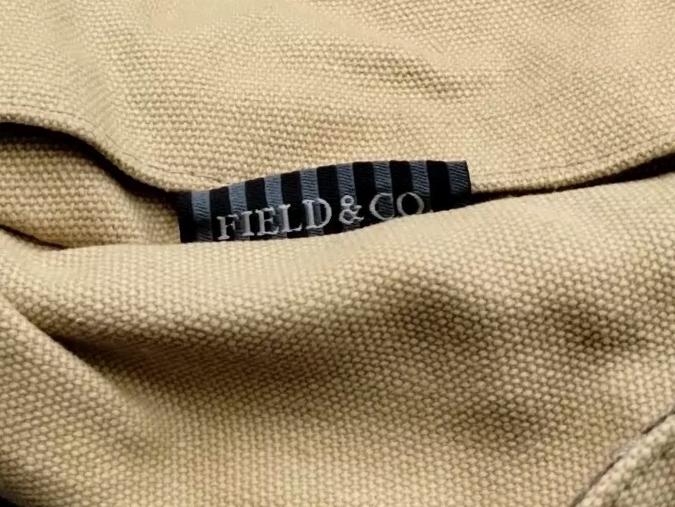 Field & Co. Leeds Mark Levinson Lexus 12″x 18″ Beige Canvas Messenger Bag