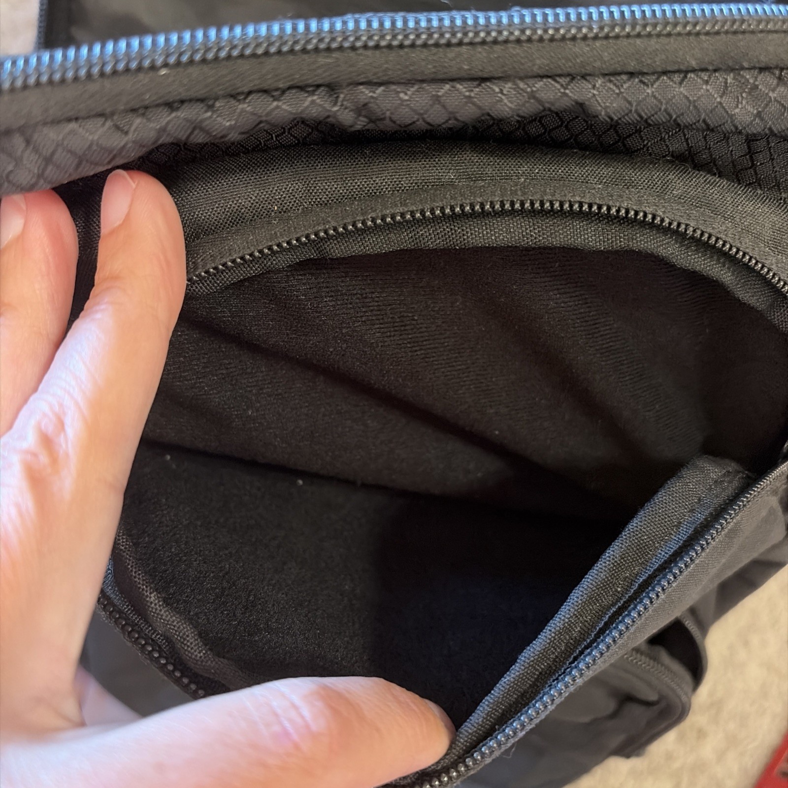 Champion Black Backpack, Laptop Pocket, carry on, school, GUC