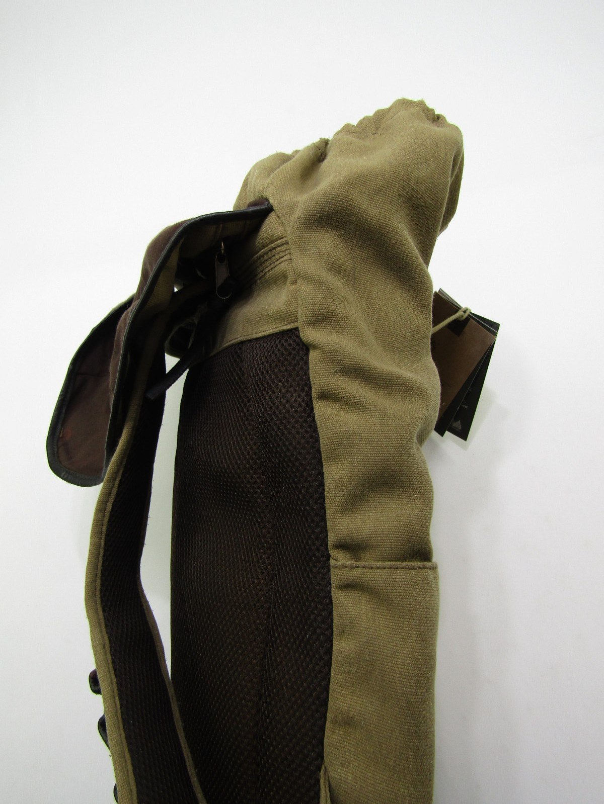 Timberland Mt. Madison 17 Backpack Tan Brown Two Strap Laptop Travel Tags Read