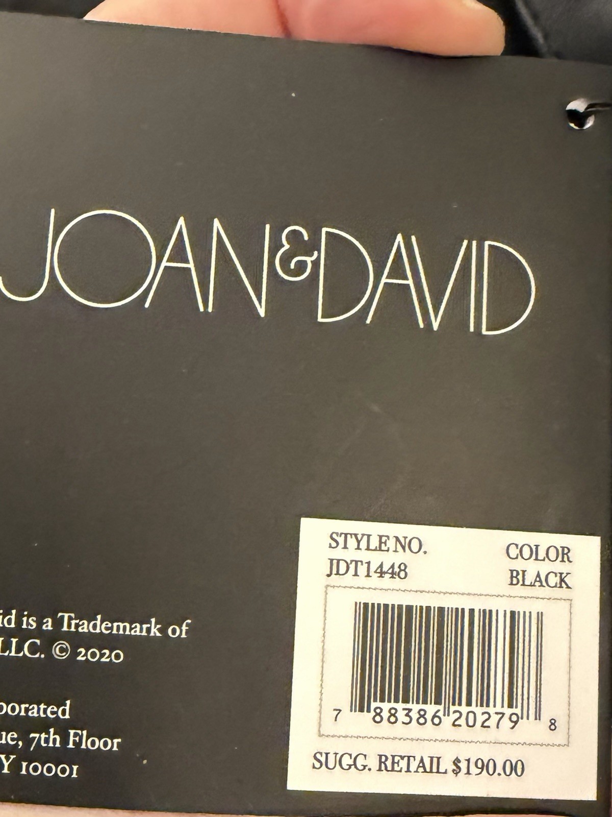 Joan & David 18″ Diamond Quilted Puffer Nylon Travel School Backpack $190 Black